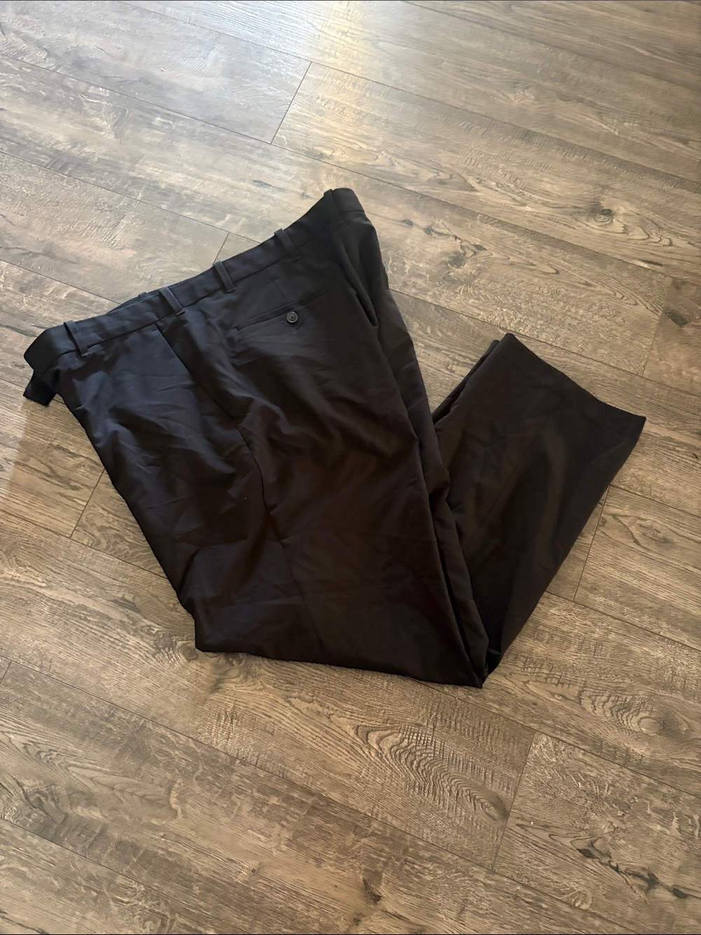 Van Heusen Black Men's Dress Pants - Classic Tailored Style
